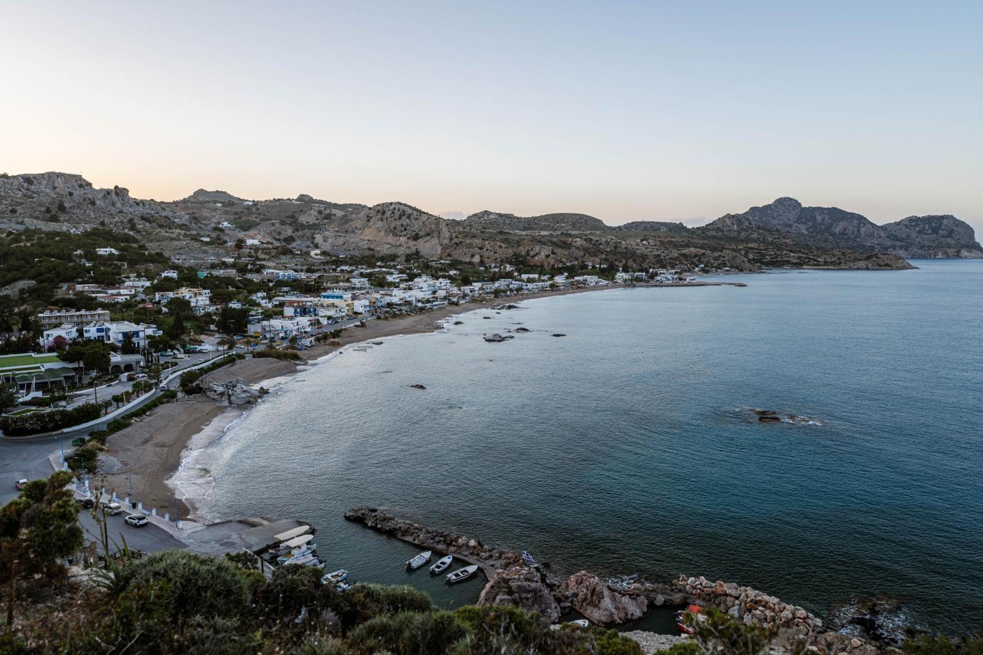 Aegean Sunrise View Villa Archangelos  Buitenkant foto